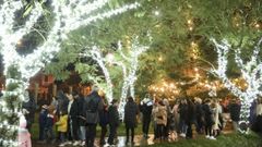 Imagen de archivo de alumbrado navideo en Narn. 