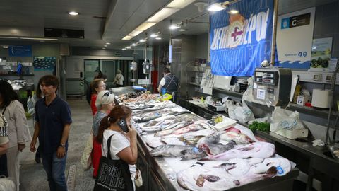 El mercado de la�plaza de Lugo de A Coru�a