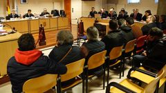 Banquillo con los acusados de la operaci�n Trucarro, en el juicio celebrado a mediados de enero