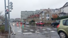 La zona del atropello, esta ma�ana