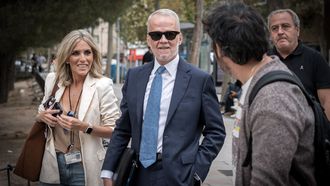 El abogado de Begoa Gmez, Antonio Camacho, a su llegada a la citacin del juez Peinado