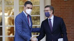 S�nchez y Feijoo se han reunido hoy en la Moncloa