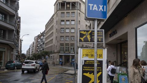 La tarifa del aeropuerto ahora ascendi a 23 euros, de lo poco que ha cambiado su precio en los taxis de Santiago.