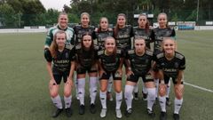 Real Oviedo Femenino Atlantida Matama.Alineaci�n oviedista frente al Atl�ntida Matama