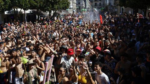 Multitudinaria batucada en Verín.