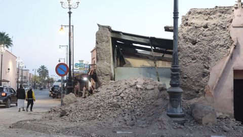 Vista de los da�os que provoc� el terremoto en Marrakech