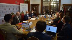 Reuni�n de pol�tica social do Eixo Atl�ntico celebrada na Deputaci�n