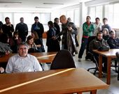 La asamblea de trabajadores tuvo lugar ayer en Sanxenxo. 