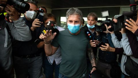 El padre de Leo Messi a su llegada a Barcelona