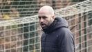 Claudio Girldez, en el entrenamiento del Celta de este mircoles.