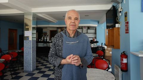 Jorge Gonzlez, dueo del hotel Baixamar, que fue el lugar donde se alojaron 54 inmigrantes en Sanxenxo.