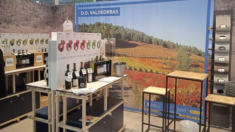 Expositor de los vinos de la DO Valdeorras en la feria Prowine