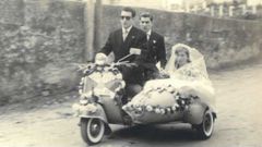 La superabuela�que fue a su boda en moto y su luna de miel recorriendo Espa�a en Vespa