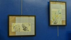 Dos de las obras expuestas en Eixo.