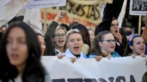 Manifestaci�n en Ferrol