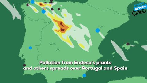 El mapa de la contaminaci�n del carb�n en Europa