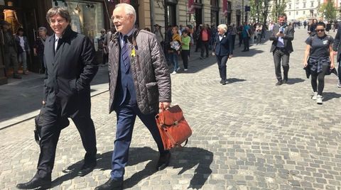 Carles Puigdemont en Ljubljana, Eslovenia