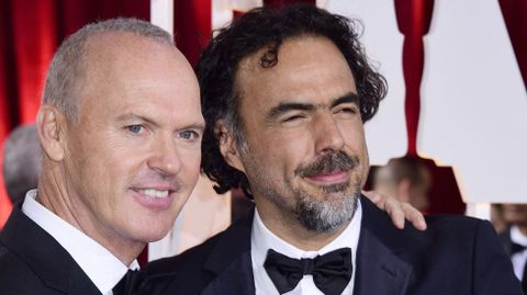 Michael Keaton con Gonzlez Iarritu