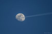 La Luna fotografiada de d�a desde A Coru�a