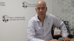 Ra�l Rois, en las instalaciones ourensanas de la Real Federaci�n Galega de F�tbol
