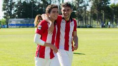 Íñigo Córdoba y Unai Núñez, en Lezama, cuando pertenecían al Athletic