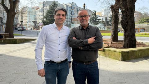 Juan da Silva, presidente de a Federaci�n Gallega de Fibrosis qu�stica y Fito Mart�nez Rubinos, de los Prime Ministers