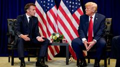 Macron y Trump en un encuentro reciente.