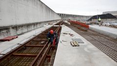 La obra de la conexi�n ferroviaria finalizar� este verano