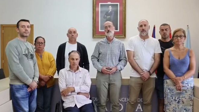 Baiona reivindica su derecho al agua frente a las amenazas de Caballero