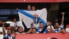 Seguidores deportivistas en la visita del D�por al Sporting de Gij�n