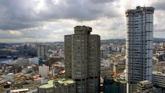 Vista de la torre Tr�bol y la Herc�n. 