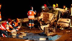 Colisi�n frontal en O Corgo