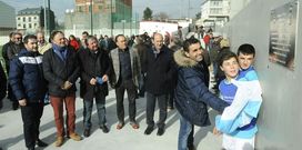 El nuevo campo, financiado por la Diputaci�n y para el que se piden mejoras, se inaugur� en marzo. 