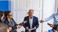 Rueda de prensa del presidente de la Diputacin tras la Junta de Gobierno.