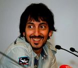 El dibujante catal�n Homs, ayer, en el Kiosco Alfonso.