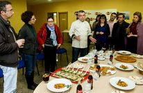 El chef present� algunas recetas y platos con productos del municipio.
