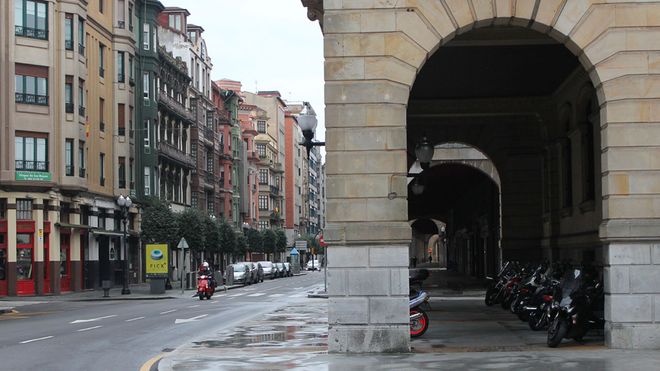 Calle Marqu�s de San Esteban, en Gij�n