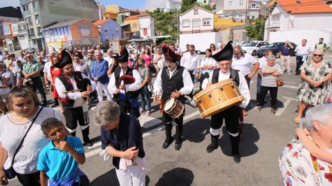 Imágenes de la procesión marítima de la Virxe do Carme en Santiago de Lampón