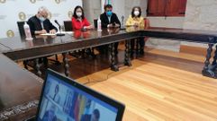 Firma telem�tica en el Concello de Poio del convenio de Acuaes en el 2021