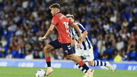�lvaro N��ez, durante el Real Sociedad-Celta.