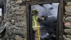 Las im�genes de la casa destruida por el fuego en Sober