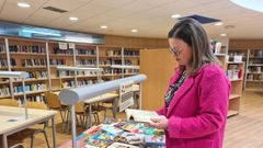 Olga Ameneiro na Biblioteca de Nar�n