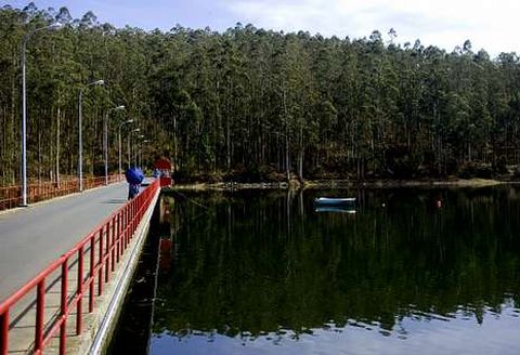 El embalse de As Forcadas, que abastece a Ferrol y varios municipios de la comarca.