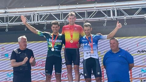 Rodríguez Guede en lo alto del podio nacional