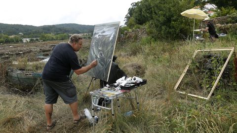 Concurso de pintura al aire libre en Noia 2021