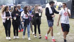 Un aspecto del campo de la fiesta en la �ltima edici�n de la romer�a de San Mateo, la del a�o 2019