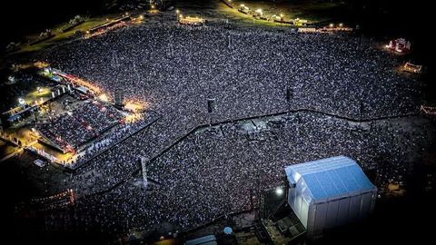 El grupo reunió 60.000 personas en su concierto de Tel Aviv este lunes