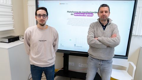 Responsables de Digitrack, Marcos Fern�ndez Pichel y David E. Losada