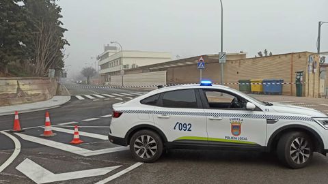 Un coche de la Polic�a Local de Tudela (Navarra) en una imagen de archivo
