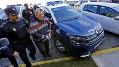 Alejandro Dapena llegando a los juzgados de Mar�n.